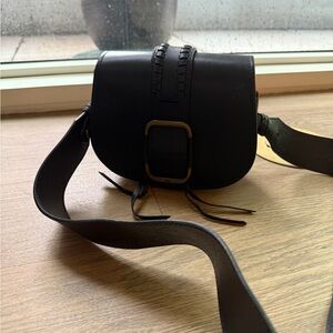 Ba&sh Teddy bag in Noir- leather crossbody